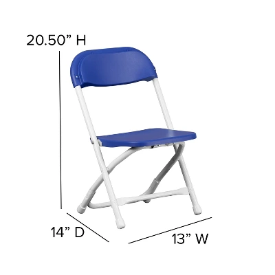 Flash Furniture 10 Pack Kids Plastic Folding Chair 2 Flash Furniture 10 Pack Kids Plastic Folding Chair - Image 2