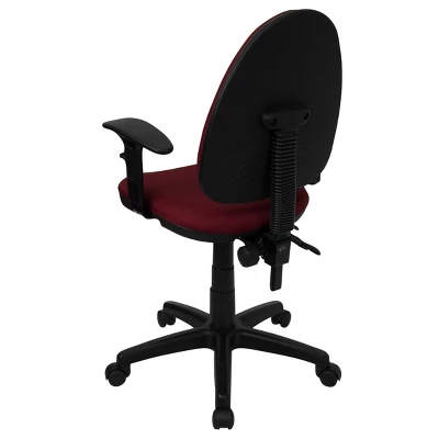 Flash Furniture Mid-Back Fabric Multifunction Swivel Ergonomic Task Office Chair With Adjustable Lumbar Support And Adjustable Arms 1 Flash Furniture Mid-Back Fabric Multifunction Swivel Ergonomic Task Office Chair With Adjustable Lumbar Support And Adjustable Arms