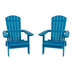 Flash Furniture Set Of 2 Charlestown All-Weather Poly Resin Folding Adirondack Chair 30 Flash Furniture Set Of 2 Charlestown All-Weather Poly Resin Folding Adirondack Chair -Furniture GUEST 45e1d48c d733 48b6 a2af 9f3b36942fa7