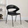 Flash Furniture HERCULES Series 440 Lb. Capacity Black Stack Chair