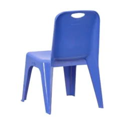 Flash Furniture 2 Pack Blue Plastic Stackable School Chair With Carrying Handle And 11" Seat Height -Furniture GUEST 46b5689c 0f05 4408 b065 8784272b782d