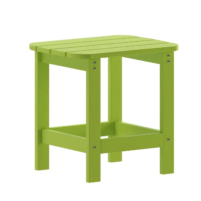 Flash Furniture Charlestown All-Weather Poly Resin Wood Commercial Grade Adirondack Side Table 16 Flash Furniture Charlestown All-Weather Poly Resin Wood Commercial Grade Adirondack Side Table - Image 16