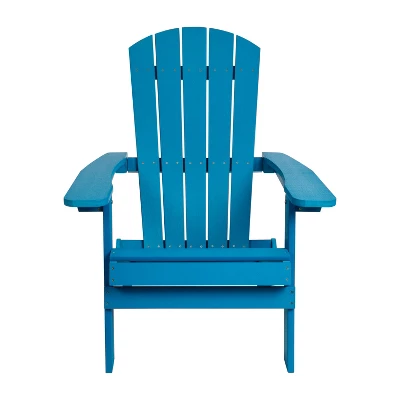 Flash Furniture Set Of 2 Charlestown All-Weather Poly Resin Folding Adirondack Chair 11 Flash Furniture Set Of 2 Charlestown All-Weather Poly Resin Folding Adirondack Chair - Image 11