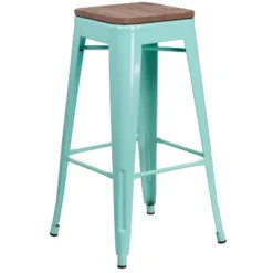 Flash Furniture 30" High Backless Barstool With Square Wood Seat -Furniture GUEST 49b38aea 56f9 46da aeda 21fc520b2fed