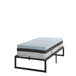 Flash Furniture 14 Inch Metal Platform Bed Frame With 12 Inch Pocket Spring Mattress In A Box And 3 Inch Cool Gel Memory Foam Topper 31 Flash Furniture 14 Inch Metal Platform Bed Frame With 12 Inch Pocket Spring Mattress In A Box And 3 Inch Cool Gel Memory Foam Topper -Furniture GUEST 49cbb704 0e2c 4a16 b748 364f32718983