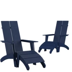 Flash Furniture Set Of 2 Sawyer Modern All-Weather Poly Resin Wood Adirondack Chairs With Foot Rests 23 Flash Furniture Set Of 2 Sawyer Modern All-Weather Poly Resin Wood Adirondack Chairs With Foot Rests -Furniture GUEST 4a15f4be af89 40be 95e4 80dc1fe3077f