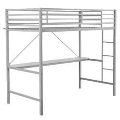 Flash Furniture Jake Metal Loft Bed Frame With Desk, Protective Guard Rails And Ladder For Kids, Teens And Adults 26 Flash Furniture Jake Metal Loft Bed Frame With Desk, Protective Guard Rails And Ladder For Kids, Teens And Adults -Furniture GUEST 4a16e699 64d4 4918 8002 eb03a143e082