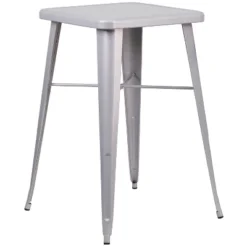 Flash Furniture Commercial Grade 23.75" Square Metal Indoor-Outdoor Bar Height Table -Furniture GUEST 4a8cbd36 a186 4d48 ab46 3d4e07095205