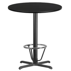 Flash Furniture 36'' Round Laminate Table Top With 30'' X 30'' Bar Height Table Base And Foot Ring -Furniture GUEST 4ba09938 331a 4cf2 99c0 09b64336b111