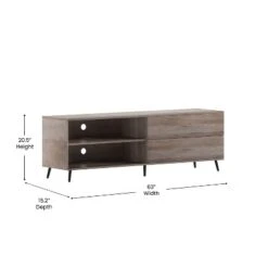 Flash Furniture Nelson 65" Mid Century Modern TV Stand For Up To 60" TV's With Adjustable Shelf And Storage Drawers 14 Flash Furniture Nelson 65" Mid Century Modern TV Stand For Up To 60" TV's With Adjustable Shelf And Storage Drawers -Furniture GUEST 4bfa500b 689a 4dcd beef 5aba4a4d647c