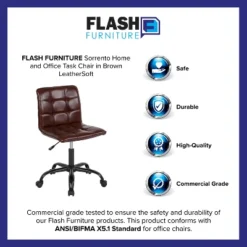 Flash Furniture Sorrento Home And Office Armless Task Office Chair With Tufted Back/Seat 26 Flash Furniture Sorrento Home And Office Armless Task Office Chair With Tufted Back/Seat -Furniture GUEST 4c061dc7 c171 4bd4 be3a 52b6c896218b