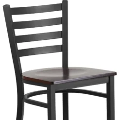 Flash Furniture Black Ladder Back Metal Restaurant Barstool -Furniture GUEST 4d22fabe 444c 48e6 a5c6 d7ee5a0bdef8