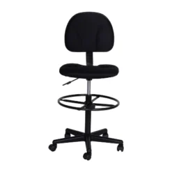 Flash Furniture Black Fabric Drafting Chair (Cylinders: 22.5''-27''H Or 26''-30.5''H) 16 Flash Furniture Black Fabric Drafting Chair (Cylinders: 22.5''-27''H Or 26''-30.5''H) -Furniture GUEST 4d3ce4f8 2db4 4e21 8153 a16e4fc785a1