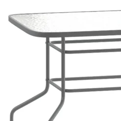Flash Furniture Tory 31.5" X 55" Rectangular Tempered Glass Metal Table With Umbrella Hole 15 Flash Furniture Tory 31.5" X 55" Rectangular Tempered Glass Metal Table With Umbrella Hole -Furniture GUEST 4d654dd6 ac7b 4114 9949 6ede2164bba2