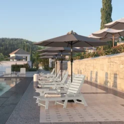 Flash Furniture Monterey Adjustable Adirondack Lounger With Cup Holder- All-Weather Indoor/Outdoor HDPE Lounge Chair -Furniture GUEST 4e6abb4d 4dd3 493b bdbd 71d99082642f