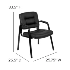 Flash Furniture Darwin Flash Fundamentals Black LeatherSoft Executive Reception Chair With Black Metal Frame 15 Flash Furniture Darwin Flash Fundamentals Black LeatherSoft Executive Reception Chair With Black Metal Frame -Furniture GUEST 4ee219ba 69cf 4290 8ecd a6217413fcf2