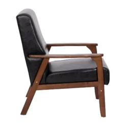 Flash Furniture Langston Commercial Grade Upholstered Mid Century Modern Arm Chair With Wooden Frame And Arms -Furniture GUEST 4f3385bc c31c 4b8e bb52 1c603de2ead0