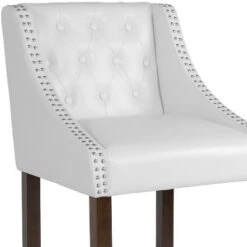 Flash Furniture Carmel Series 30" High Transitional Tufted Walnut Barstool With Accent Nail Trim 17 Flash Furniture Carmel Series 30" High Transitional Tufted Walnut Barstool With Accent Nail Trim -Furniture GUEST 4f585130 b056 4c0f 9b08 310768b6cb49