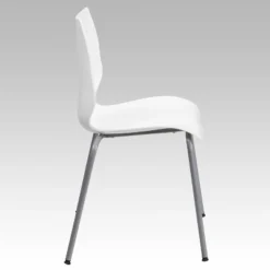 Flash Furniture HERCULES Series 770 Lb. Capacity White Stack Chair With Lumbar Support And Silver Frame 15 Flash Furniture HERCULES Series 770 Lb. Capacity White Stack Chair With Lumbar Support And Silver Frame -Furniture GUEST 4f73e3cf f228 48a2 b839 719d101d1e12