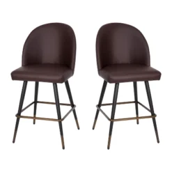 Flash Furniture Lyla Set Of 2 Commercial Modern Armless Counter Stools With Contoured Backrests, Steel Frames And Footrests-Set Of 2 23 Flash Furniture Lyla Set Of 2 Commercial Modern Armless Counter Stools With Contoured Backrests, Steel Frames And Footrests-Set Of 2 -Furniture GUEST 5065b943 54fa 404f 8959 ca6285dad524