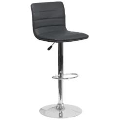 Flash Furniture Modern Vinyl Adjustable Height Barstool With Horizontal Stitch Back -Furniture GUEST 5093716e c10c 4ac8 bfac caf9cb11b3c2