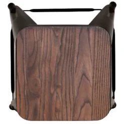 Flash Furniture 24" High Metal Counter-Height, Indoor Bar Stool With Wood Seat - Stackable Set Of 4 -Furniture GUEST 50e0d8f5 fdf5 4aee 9bb1 27eb3e94d94e