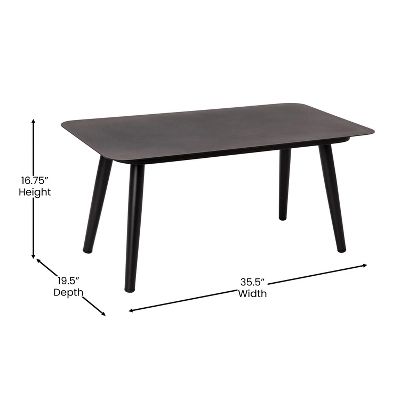 Flash Furniture Kierra Black All-Weather 4-Piece Woven Conversation Set With Gray Zippered Removable Cushions & Metal Coffee Table 12 Flash Furniture Kierra Black All-Weather 4-Piece Woven Conversation Set With Gray Zippered Removable Cushions & Metal Coffee Table - Image 12