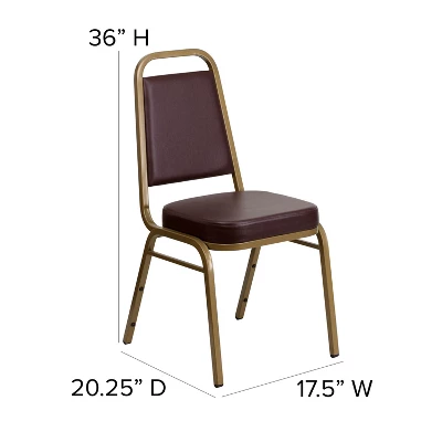 Flash Furniture HERCULES Series Trapezoidal Back Stacking Banquet Chair With 2.5" Thick Seat 4 Flash Furniture HERCULES Series Trapezoidal Back Stacking Banquet Chair With 2.5" Thick Seat - Image 4