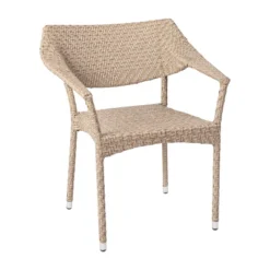 Flash Furniture Jace Commercial Grade Stacking Patio Chair, All Weather PE Rattan Wicker Patio Dining Chair -Furniture GUEST 512afae2 dcdd 4b8f a372 cc48eb580032