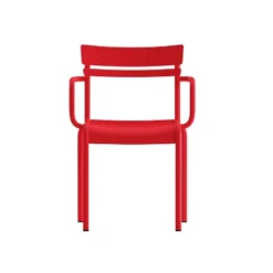 Flash Furniture Nash Commercial Grade Steel Indoor-Outdoor Stackable Chair With 2 Slats And Arms, Set Of 2 -Furniture GUEST 534a9fc3 fb8e 4cd2 a683 028240b4675b 1