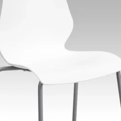 Flash Furniture HERCULES Series 770 Lb. Capacity White Stack Chair With Lumbar Support And Silver Frame 13 Flash Furniture HERCULES Series 770 Lb. Capacity White Stack Chair With Lumbar Support And Silver Frame -Furniture GUEST 54586105 9c61 4493 8863 f34c03950987