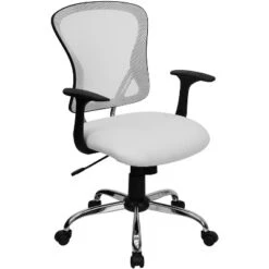 Flash Furniture Mid-Back Mesh Swivel Task Office Chair With Chrome Base And Arms 27 Flash Furniture Mid-Back Mesh Swivel Task Office Chair With Chrome Base And Arms -Furniture GUEST 55017ab9 696b 49de b060 503b4fd04972