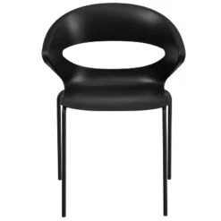 Flash Furniture HERCULES Series 440 Lb. Capacity Black Stack Chair -Furniture GUEST 57451e33 c11b 419a 8414 b56400b90151