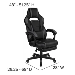 Flash Furniture Gaming Desk With Cup Holder/Headphone Hook/Monitor Stand & Reclining Back/Arms Gaming Chair With Footrest 16 Flash Furniture Gaming Desk With Cup Holder/Headphone Hook/Monitor Stand & Reclining Back/Arms Gaming Chair With Footrest -Furniture GUEST 575510b0 5eb1 449b 809d a2cf50fdfbe6