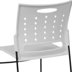 Flash Furniture HERCULES Series 881 Lb. Capacity White Sled Base Stack Chair With Air-Vent Back 13 Flash Furniture HERCULES Series 881 Lb. Capacity White Sled Base Stack Chair With Air-Vent Back -Furniture GUEST 579c951b bc77 4847 a201 f85431446117