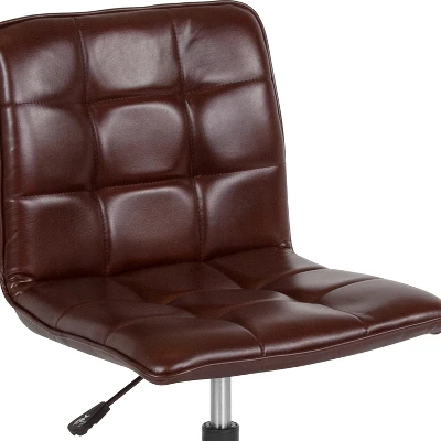Flash Furniture Sorrento Home And Office Armless Task Office Chair With Tufted Back/Seat 6 Flash Furniture Sorrento Home And Office Armless Task Office Chair With Tufted Back/Seat - Image 6