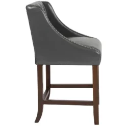 Flash Furniture Carmel Series 24" High Transitional Tufted Walnut Counter Height Stool With Accent Nail Trim 18 Flash Furniture Carmel Series 24" High Transitional Tufted Walnut Counter Height Stool With Accent Nail Trim -Furniture GUEST 5883e0c1 b466 44d8 bbdc b9ed46f726a6