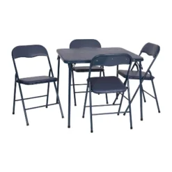 Flash Furniture 5 Piece Folding Card Table And Chair Set -Furniture GUEST 5885137c 1266 4aec 85c9 27f2af5ed3fe