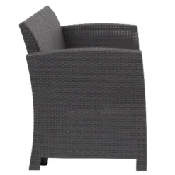 Flash Furniture Faux Rattan Loveseat With All-Weather Cushions 16 Flash Furniture Faux Rattan Loveseat With All-Weather Cushions -Furniture GUEST 58a59192 1e94 4a37 b283 adafdb1f99fc