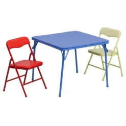 Flash Furniture Kids Colorful 3 Piece Folding Table And Chair Set -Furniture GUEST 58d75bae fd43 4705 b429 fffb818c81d1