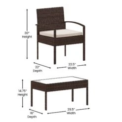Flash Furniture Aransas Series 4 Piece Patio Set With Steel Frame And Cushions 20 Flash Furniture Aransas Series 4 Piece Patio Set With Steel Frame And Cushions -Furniture GUEST 59bffddb 9d28 454d 92a0 575091f42781