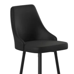 Flash Furniture Shelly Set Of 2 Commercial LeatherSoft Counter Height Bar Stools With Solid Black Metal Frames And Chrome Accented Feet And Footrests -Furniture GUEST 5a7481d8 094d 4737 a6ae 99a7d926469d