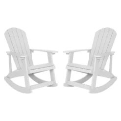 Flash Furniture Savannah All-Weather Poly Resin Wood Adirondack Rocking Chair With Rust Resistant Stainless Steel Hardware - Set Of 2 27 Flash Furniture Savannah All-Weather Poly Resin Wood Adirondack Rocking Chair With Rust Resistant Stainless Steel Hardware - Set Of 2 -Furniture GUEST 5aa6e457 c848 46b3 b340 cb969372acb6