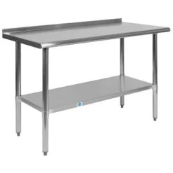 Flash Furniture Stainless Steel 18 Gauge Prep And Work Table With 1.5" Backsplash And Undershelf, NSF 20 Flash Furniture Stainless Steel 18 Gauge Prep And Work Table With 1.5" Backsplash And Undershelf, NSF -Furniture GUEST 5ae15903 f499 4ca2 804b 210a00e0517d