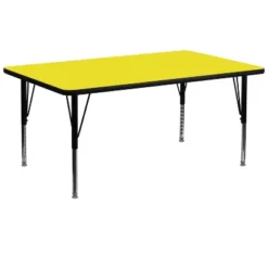Flash Furniture 30''W X 72''L Rectangular HP Laminate Activity Table - Height Adjustable Short Legs -Furniture GUEST 5bbd760a 0304 4719 ae15 db5548928c09