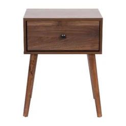 Flash Furniture Hatfield Mid-Century Modern One Drawer Wood Nightstand, Side Accent Or End Table With Soft Close Storage Drawer, Dark Walnut 16 Flash Furniture Hatfield Mid-Century Modern One Drawer Wood Nightstand, Side Accent Or End Table With Soft Close Storage Drawer, Dark Walnut -Furniture GUEST 5bce26da 232f 4af1 973a ccefa71c64e1