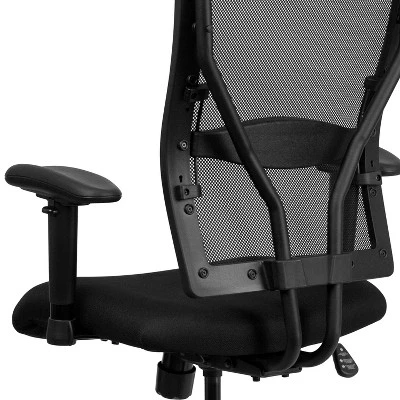 HERCULES Series 400 Lb. Capacity Big & Tall Drafting Chair Black Mesh - Flash Furniture 9 HERCULES Series 400 Lb. Capacity Big & Tall Drafting Chair Black Mesh - Flash Furniture - Image 9