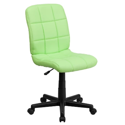 Flash Furniture Mid-Back Quilted Vinyl Swivel Task Office Chair 10 Flash Furniture Mid-Back Quilted Vinyl Swivel Task Office Chair - Image 10