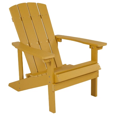 Flash Furniture Charlestown Commercial All-Weather Poly Resin Wood Adirondack Chair 13 Flash Furniture Charlestown Commercial All-Weather Poly Resin Wood Adirondack Chair - Image 13