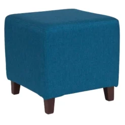 Flash Furniture Ascalon Taut Upholstered Cube Ottoman Pouf -Furniture GUEST 5d4bc4ec 873c 4daf 937b f50f84413453